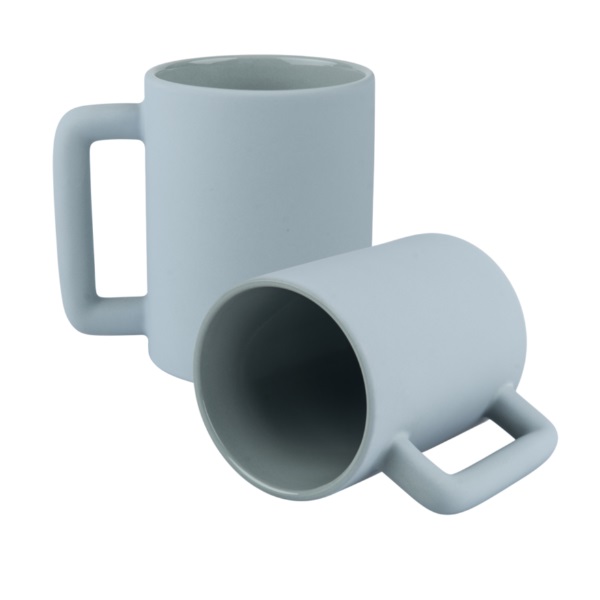 Kubek do sublimacji - kolorowy, matowy duży z prostokątnym uchem